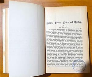 Expozi?ia temporara de carte online “Ludwig Börne în Biblioteca O. Goga de la Ciucea”