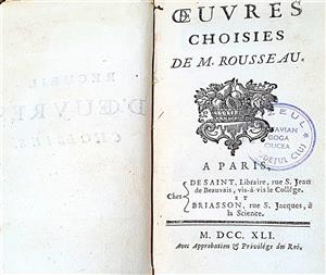Operele alese ale lui M. Rousseau» în Biblioteca poetului Octavian Goga de la Ciucea