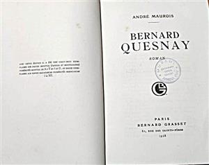 Romanul «Bernard Quesnay» de André Maurois în Biblioteca poetului O. Goga de la Ciucea