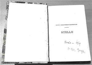 “Romanul filosofic «Stello» de Alfred de Vigny în Biblioteca poetului O. Goga de la Ciucea