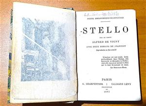 “Romanul filosofic «Stello» de Alfred de Vigny în Biblioteca poetului O. Goga de la Ciucea