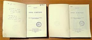 Traducerea în franceza a romanului «Anna Karenina» în Biblioteca lui O. Goga de la Ciucea