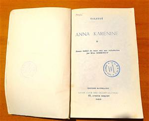 Traducerea în franceza a romanului «Anna Karenina» în Biblioteca lui O. Goga de la Ciucea