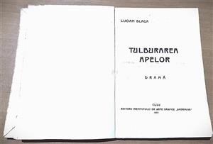 " Tulburarea apelor ” de Lucian Blaga în Biblioteca poetului O. Goga de la Ciucea