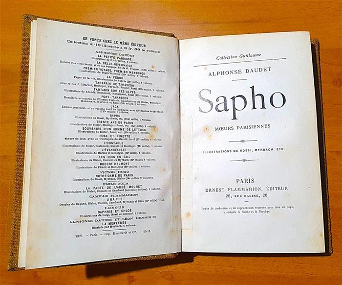 Expoziția temporară de carte online  “«Sappho» de Alphonse Daudet în Biblioteca lui O. Goga de la Ciucea”